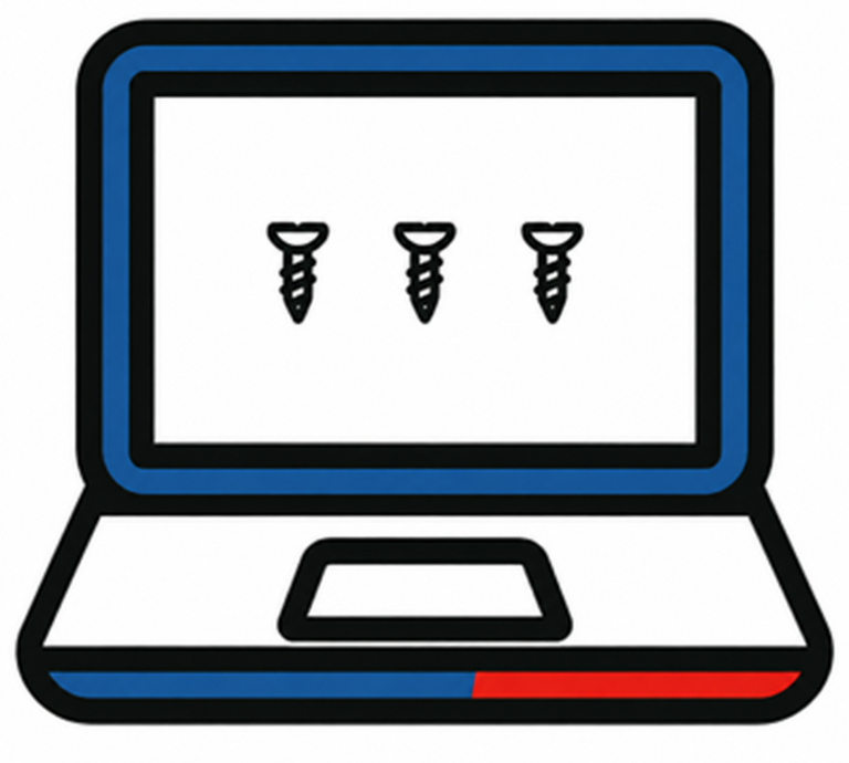 Remplacement des vis manquantes pc portable Lenovo 