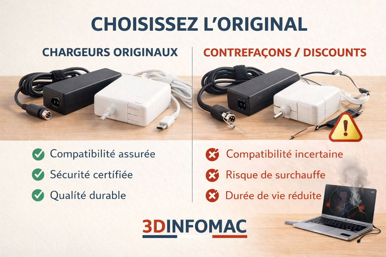 Chargeurs lenovo originaux et certifiés