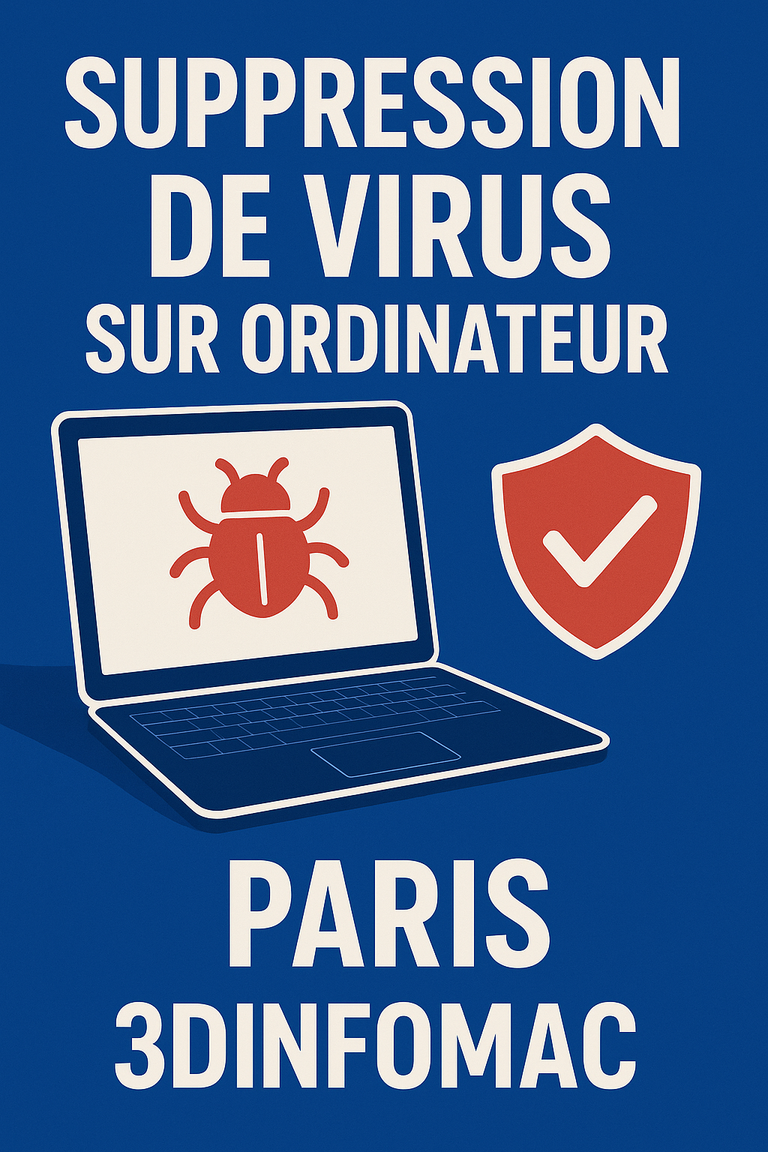 Suppression des virus, malwares, ransomwares et logiciels espions