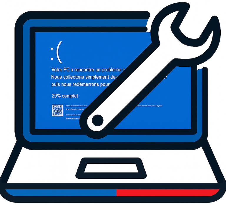 réparation résolution de problème de l'écran bleu lenovo