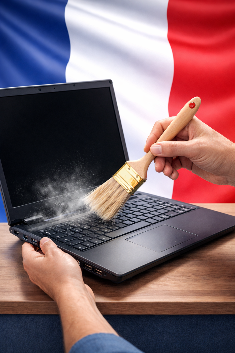 Nettoyer ordinateur Lenovo plein de poussière